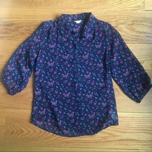 Floral button up shirt